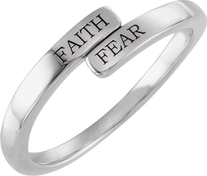 Faith Over Fear Bypass Ring