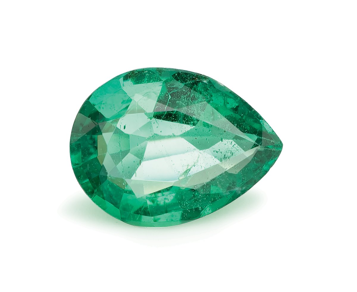PEAR 1.24ct Natural Emerald