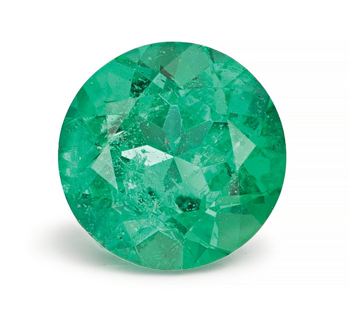 ROUND 0.67ct Natural Emerald