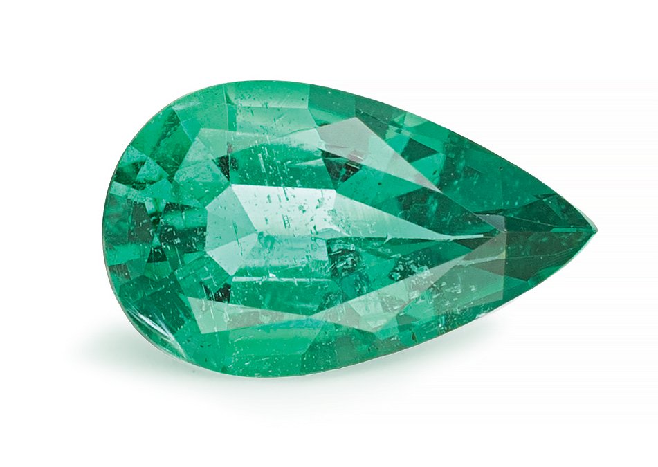 PEAR 1.09ct Natural Emerald