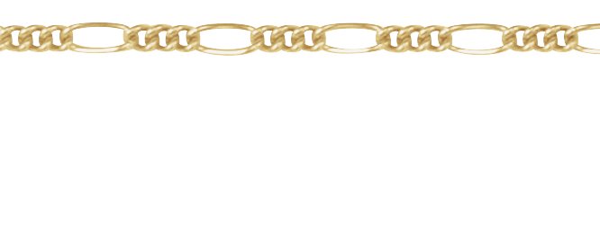 14K Yellow Gold-Filled 1.5 mm Figaro 24" Chain view 2