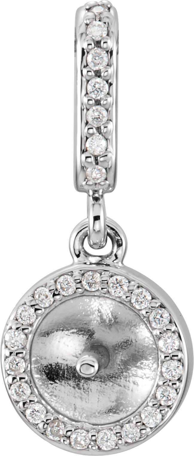 Halo-Style Pearl Pendant