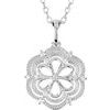 Sterling Silver .08 CTW Diamond 18 inch Necklace Ref. 3919391