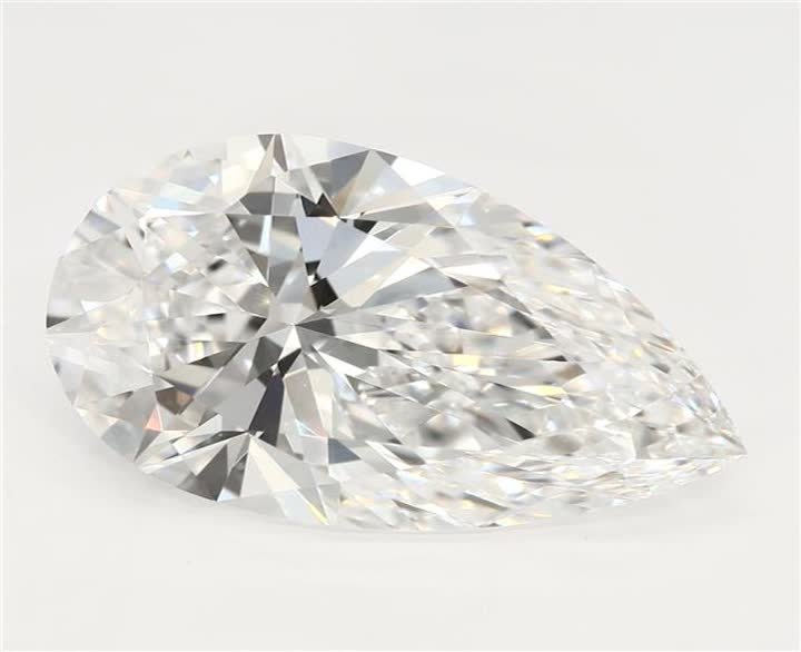 3.01 CT Pear Lab-Grown Diamond Surrey Vancouver Canada Langley Burnaby Richmond