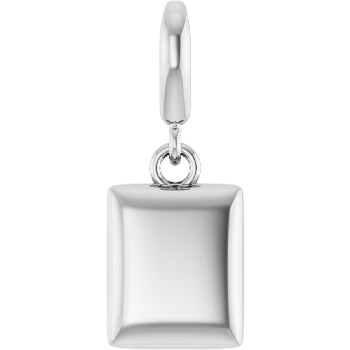 Puffed Dog Tag Charm/Pendant