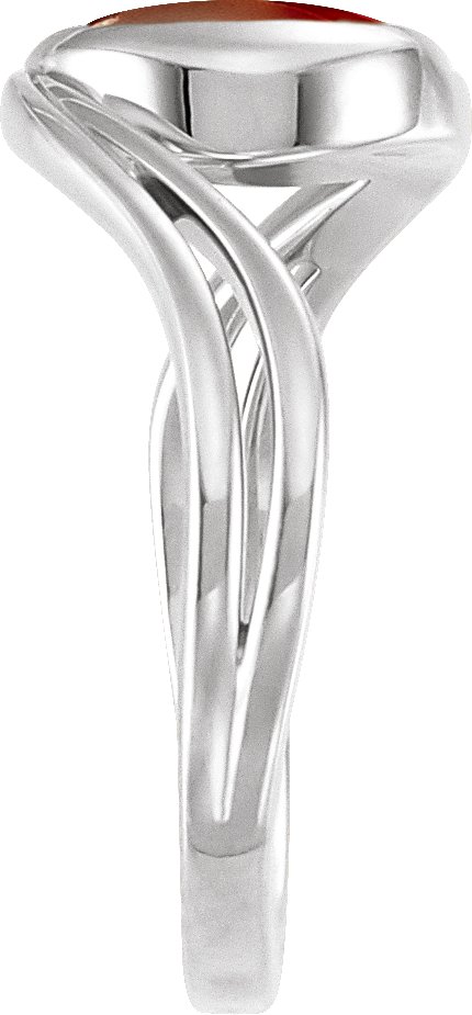 Alternative view of Cabochon Bezel-Set Bypass Ring