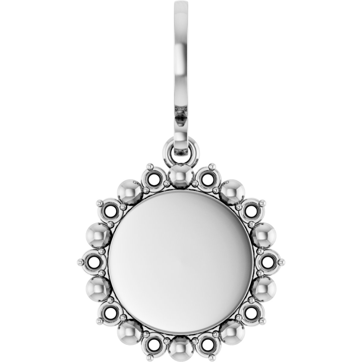 Engravable Accented Pendant