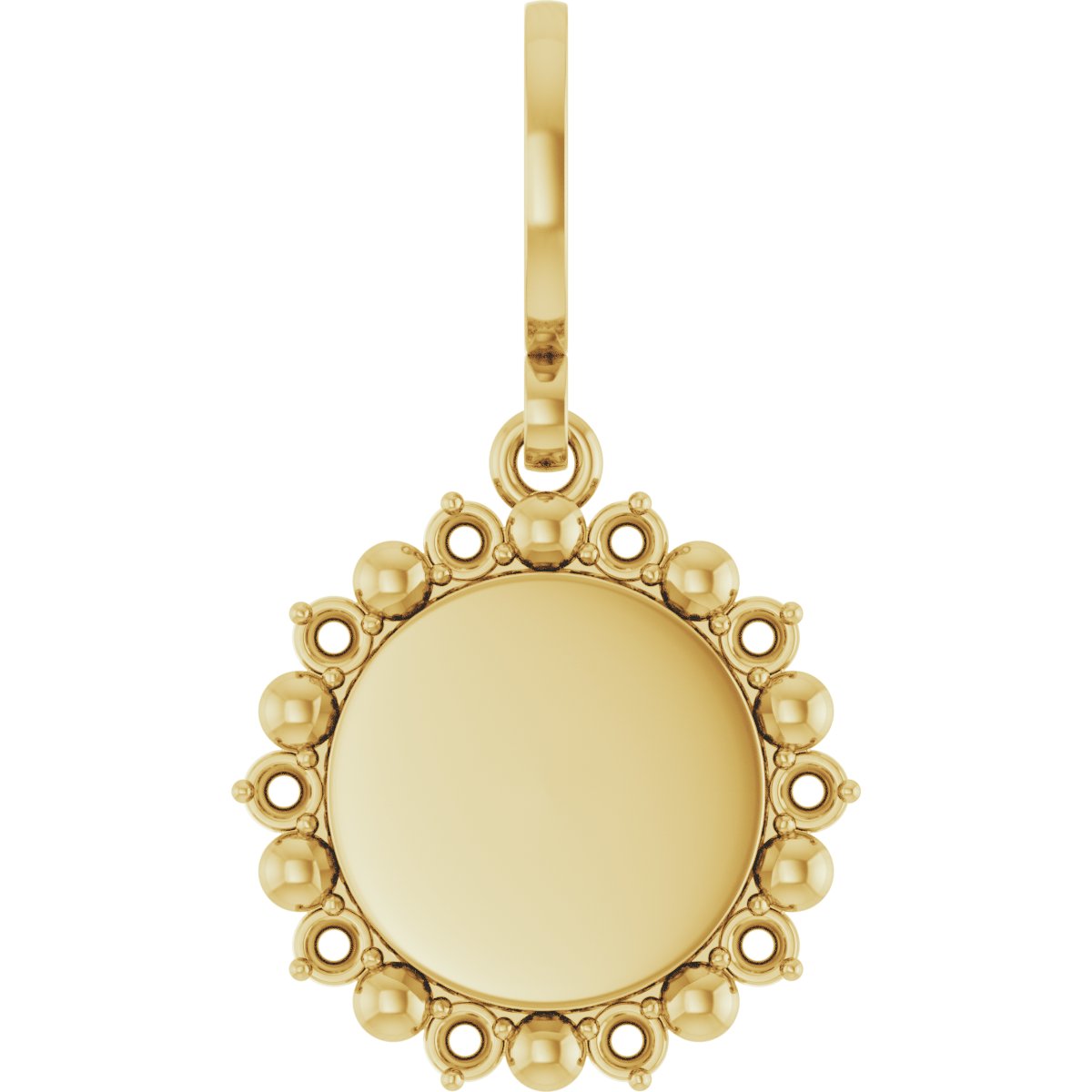 Engravable Accented Pendant