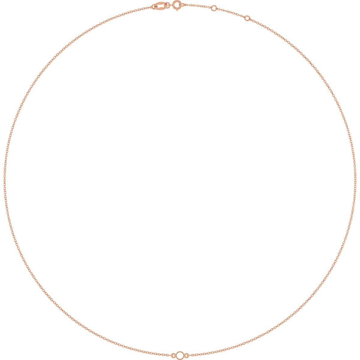 Bezel-Set Station Necklace