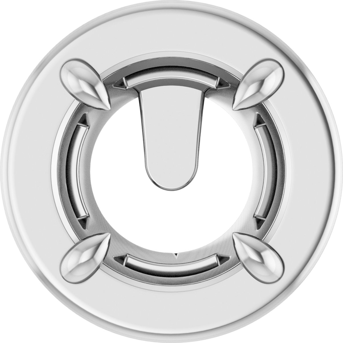 4-Prong Claw Bezel-Style Earring Setting