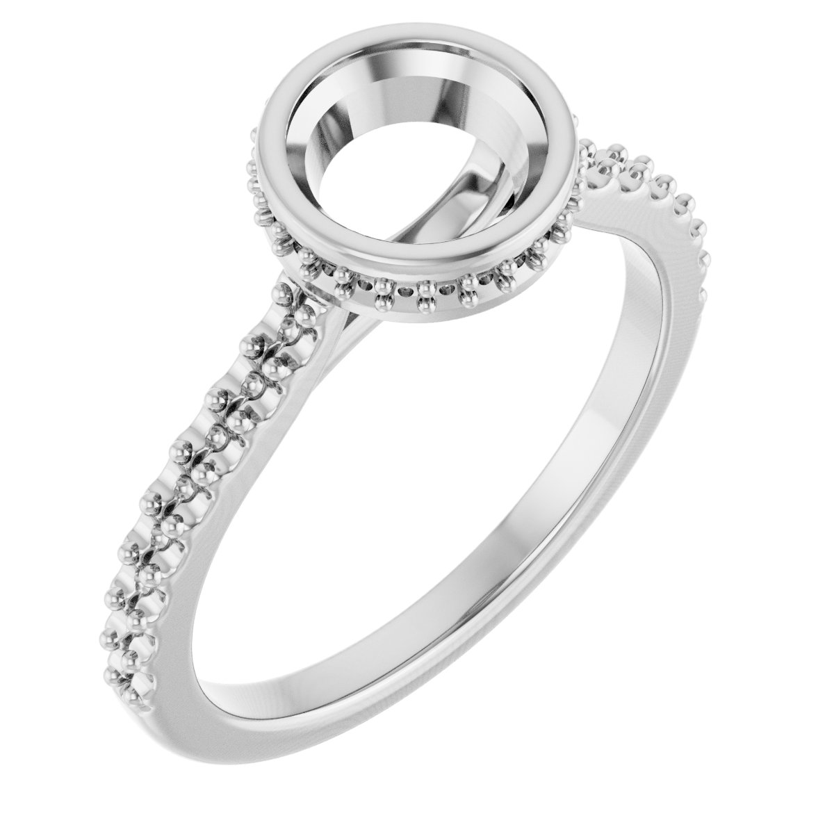 Hidden Halo-Style Engagement Ring