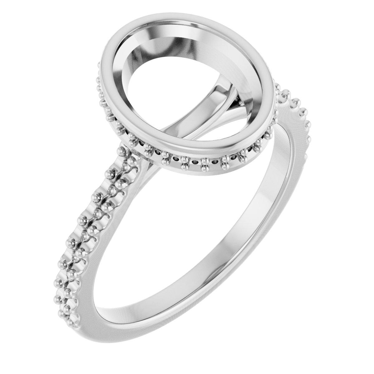 Hidden Halo-Style Engagement Ring