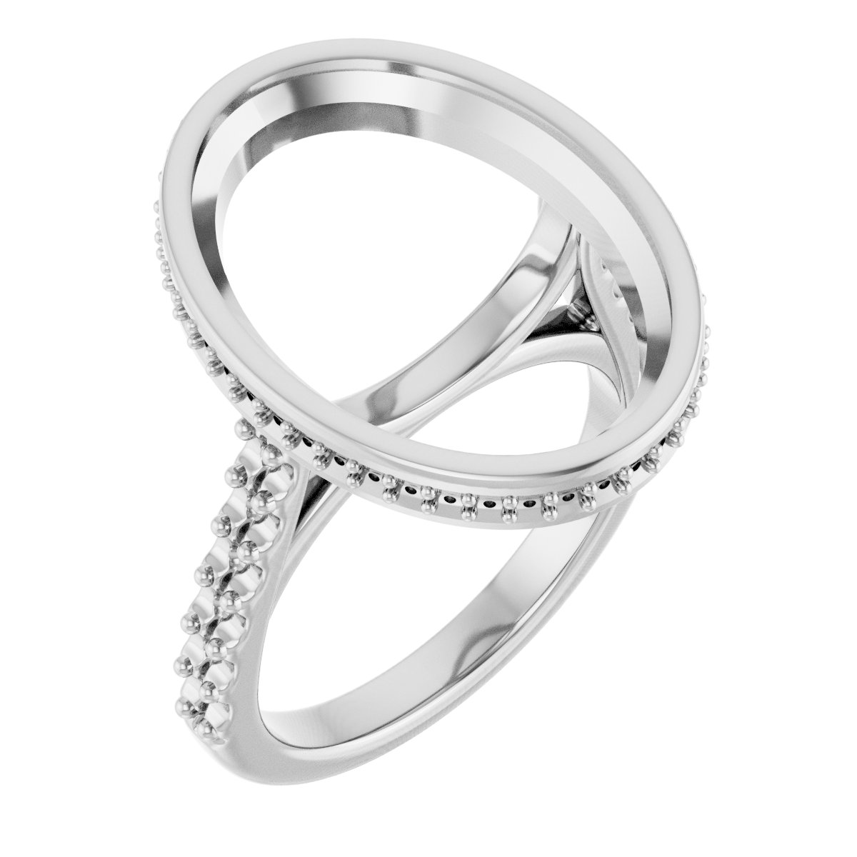 Hidden Halo-Style Engagement Ring
