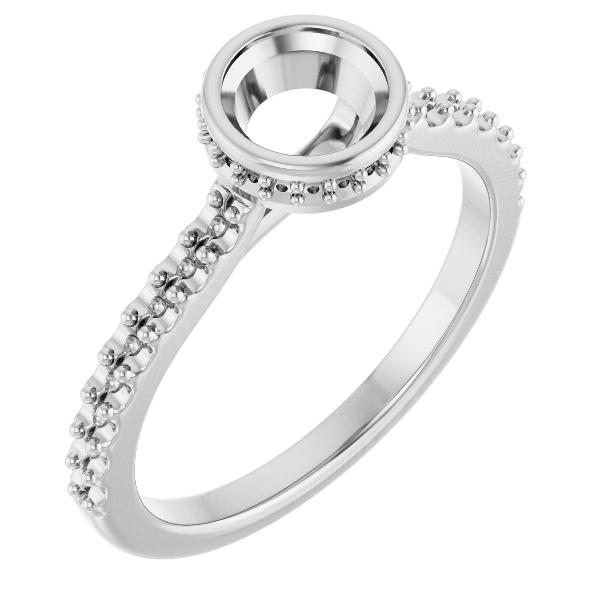 Hidden Halo-Style Engagement Ring