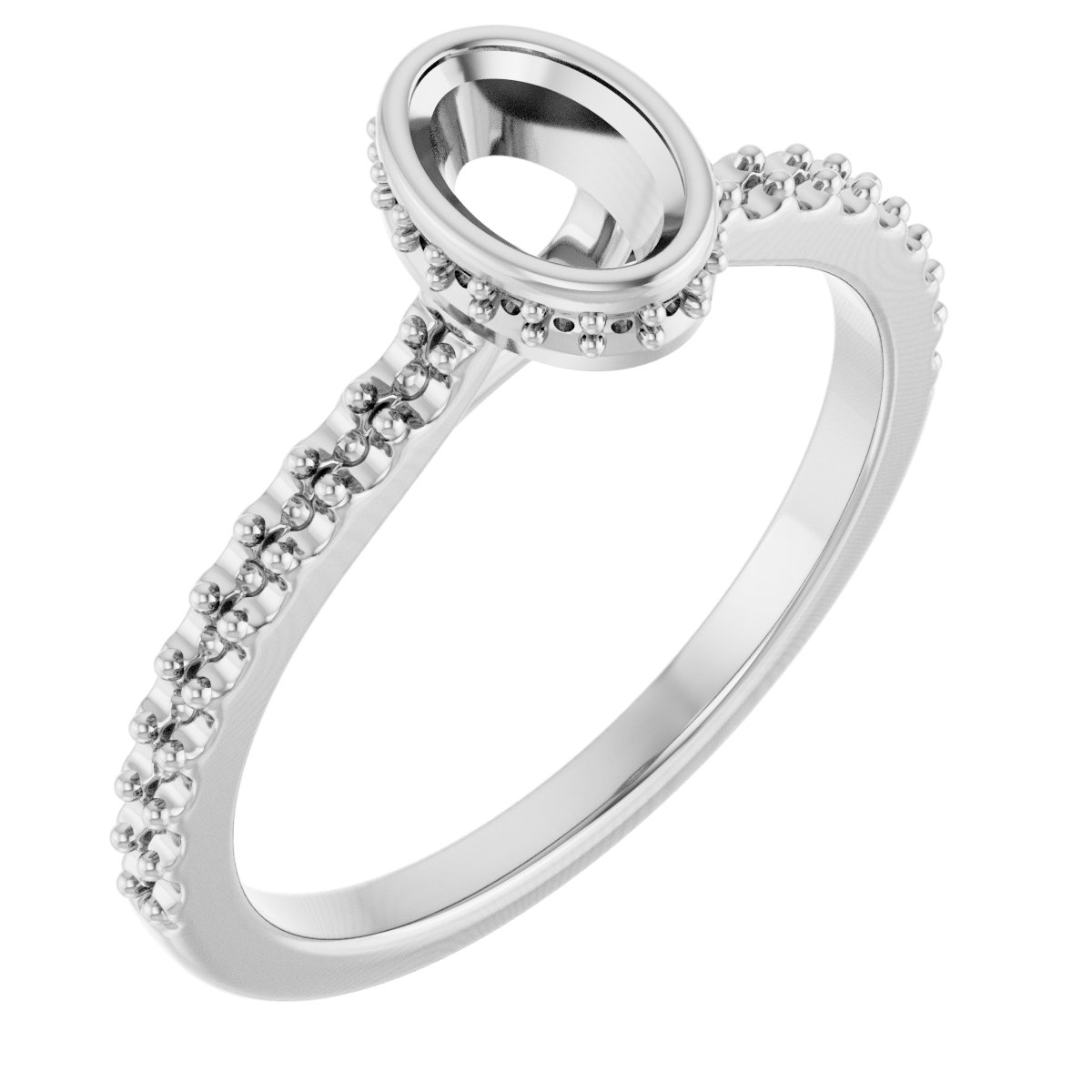 Hidden Halo-Style Engagement Ring