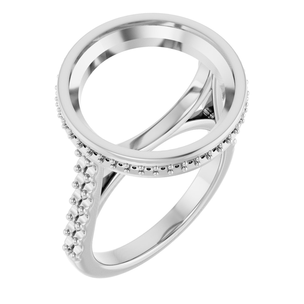 Hidden Halo-Style Engagement Ring