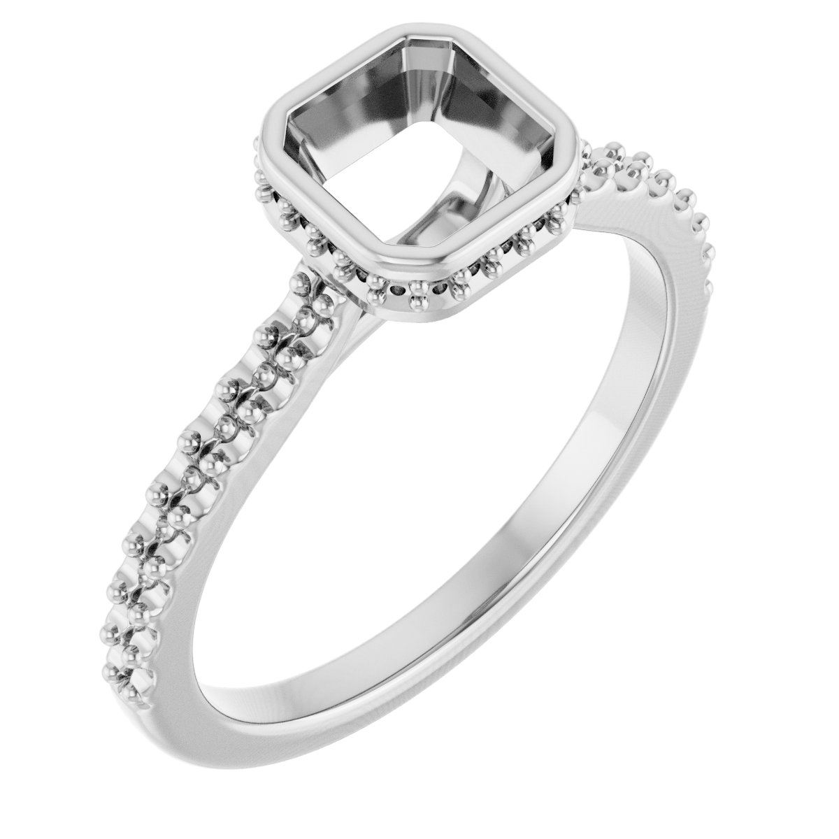 Hidden Halo-Style Engagement Ring