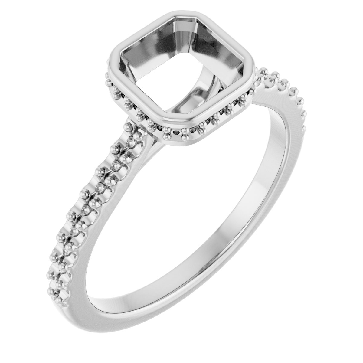 Hidden Halo-Style Engagement Ring