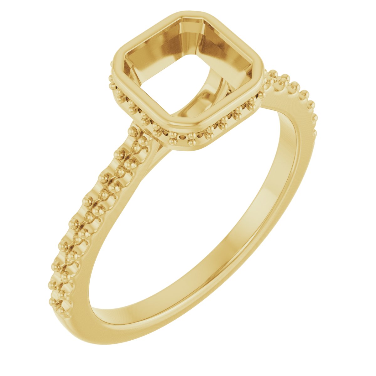 Hidden Halo-Style Engagement Ring