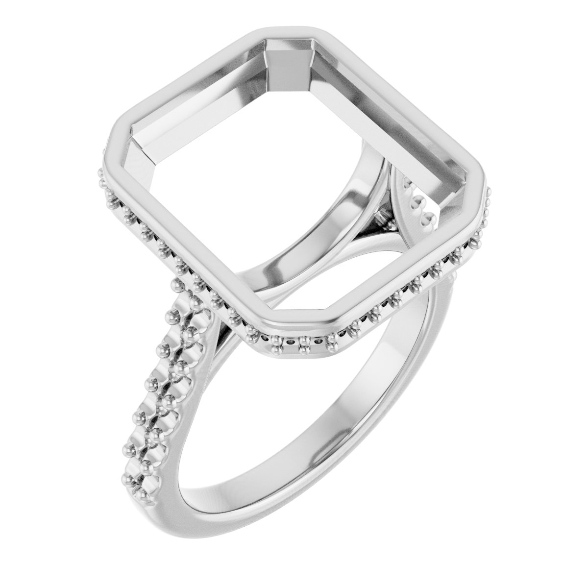 Hidden Halo-Style Engagement Ring