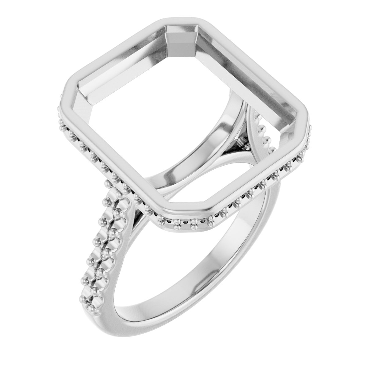 Hidden Halo-Style Engagement Ring