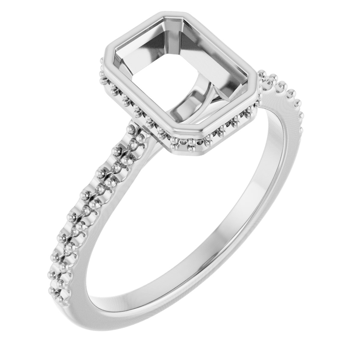 Hidden Halo-Style Engagement Ring