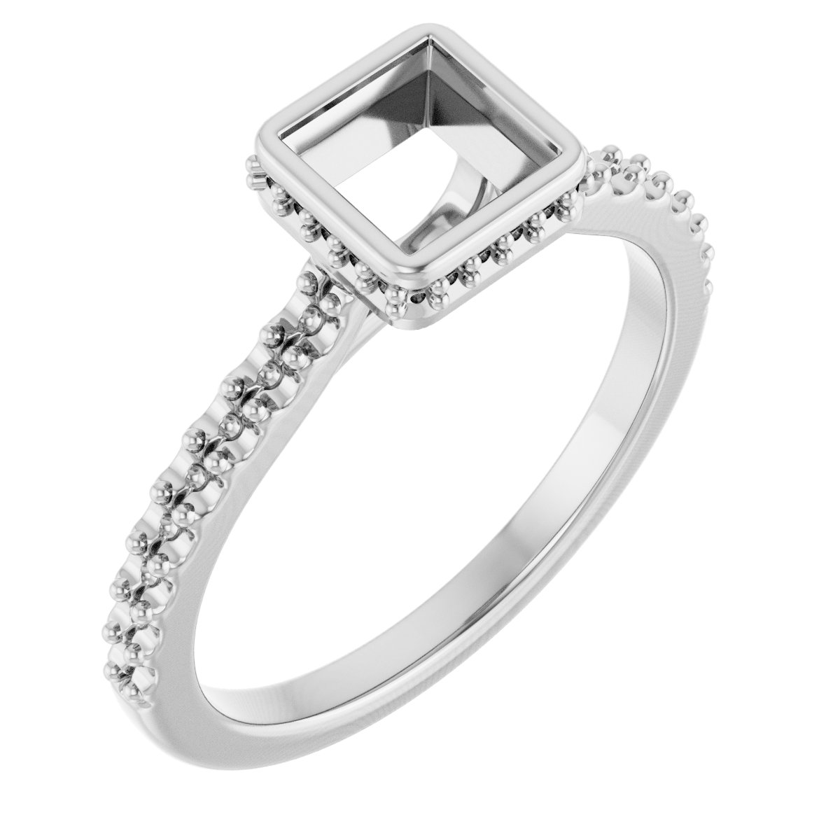 Hidden Halo-Style Engagement Ring