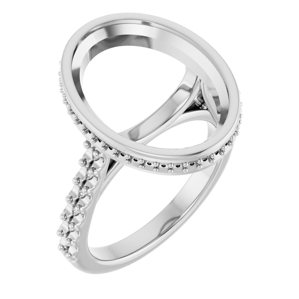 Hidden Halo-Style Engagement Ring