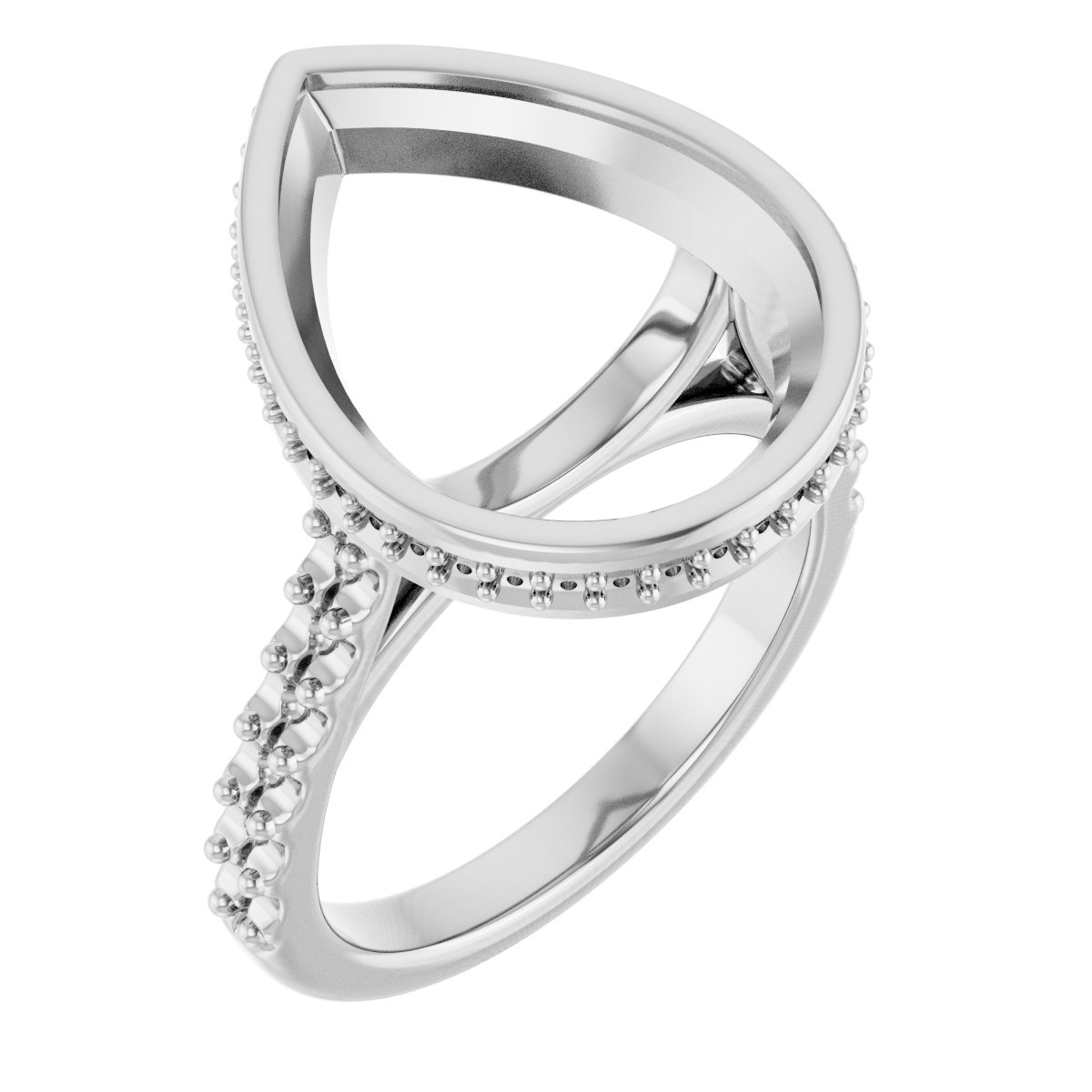 Hidden Halo-Style Engagement Ring