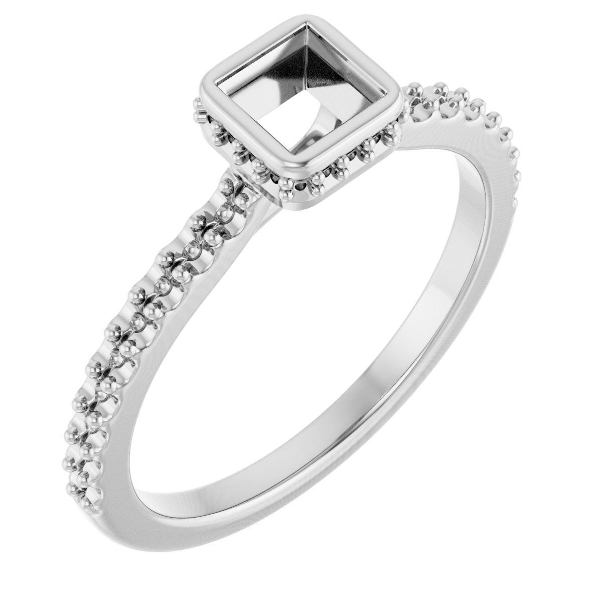 Hidden Halo-Style Engagement Ring
