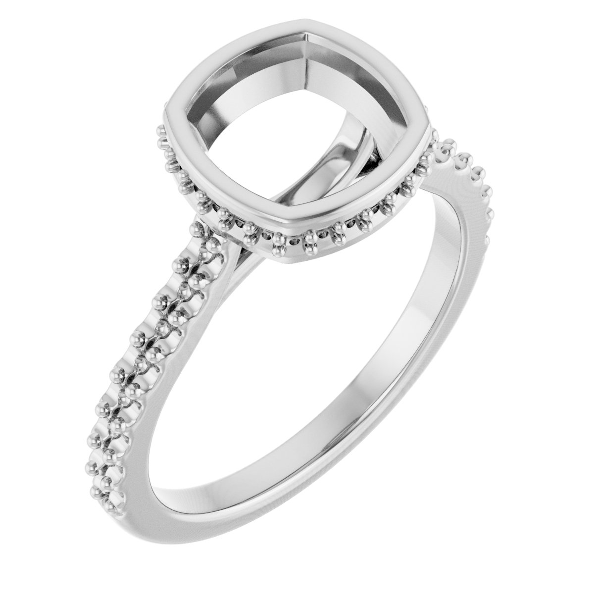 Hidden Halo-Style Engagement Ring