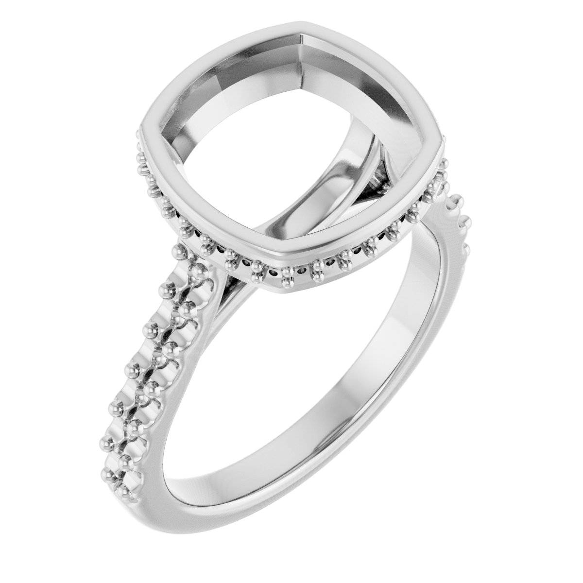 Hidden Halo-Style Engagement Ring
