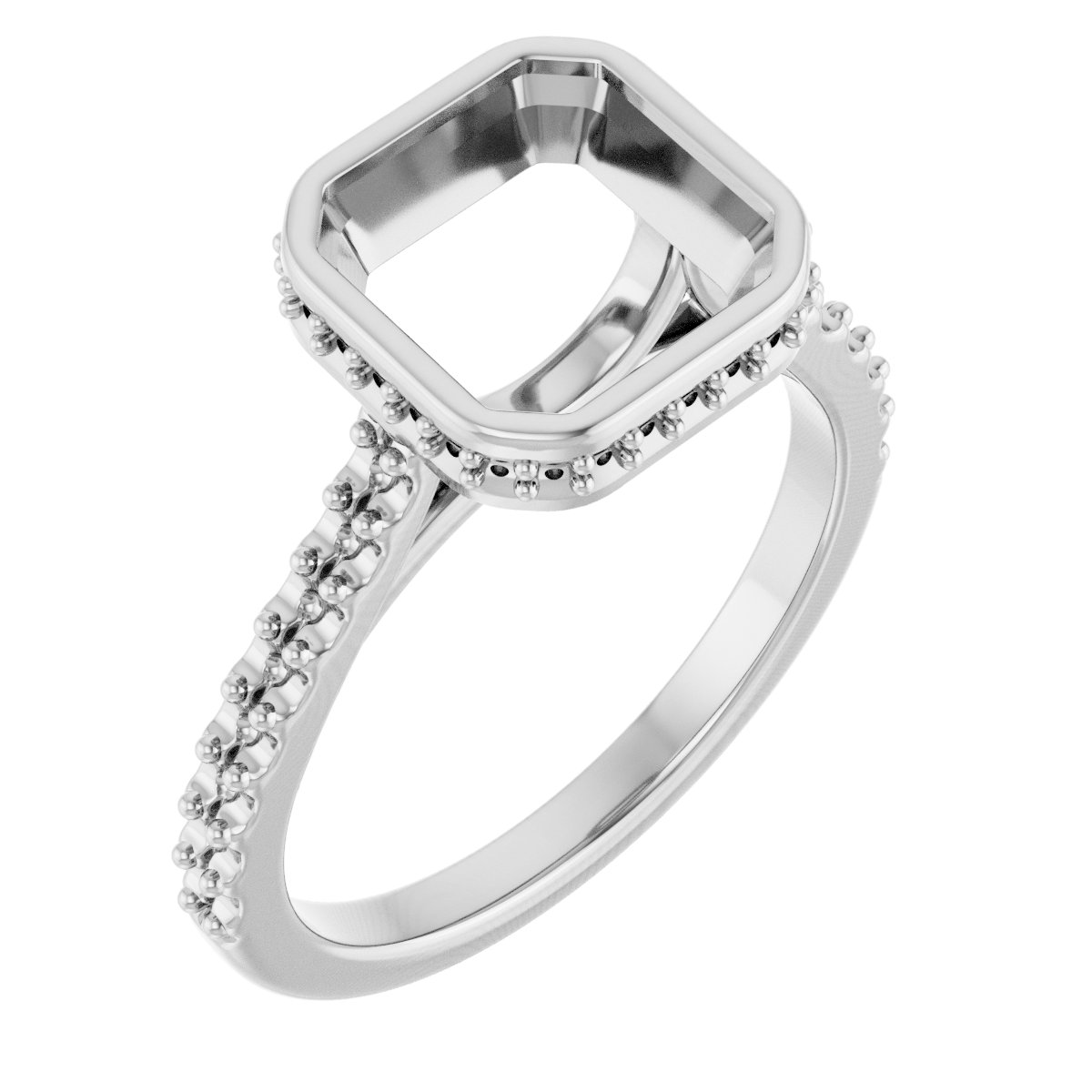 Hidden Halo-Style Engagement Ring