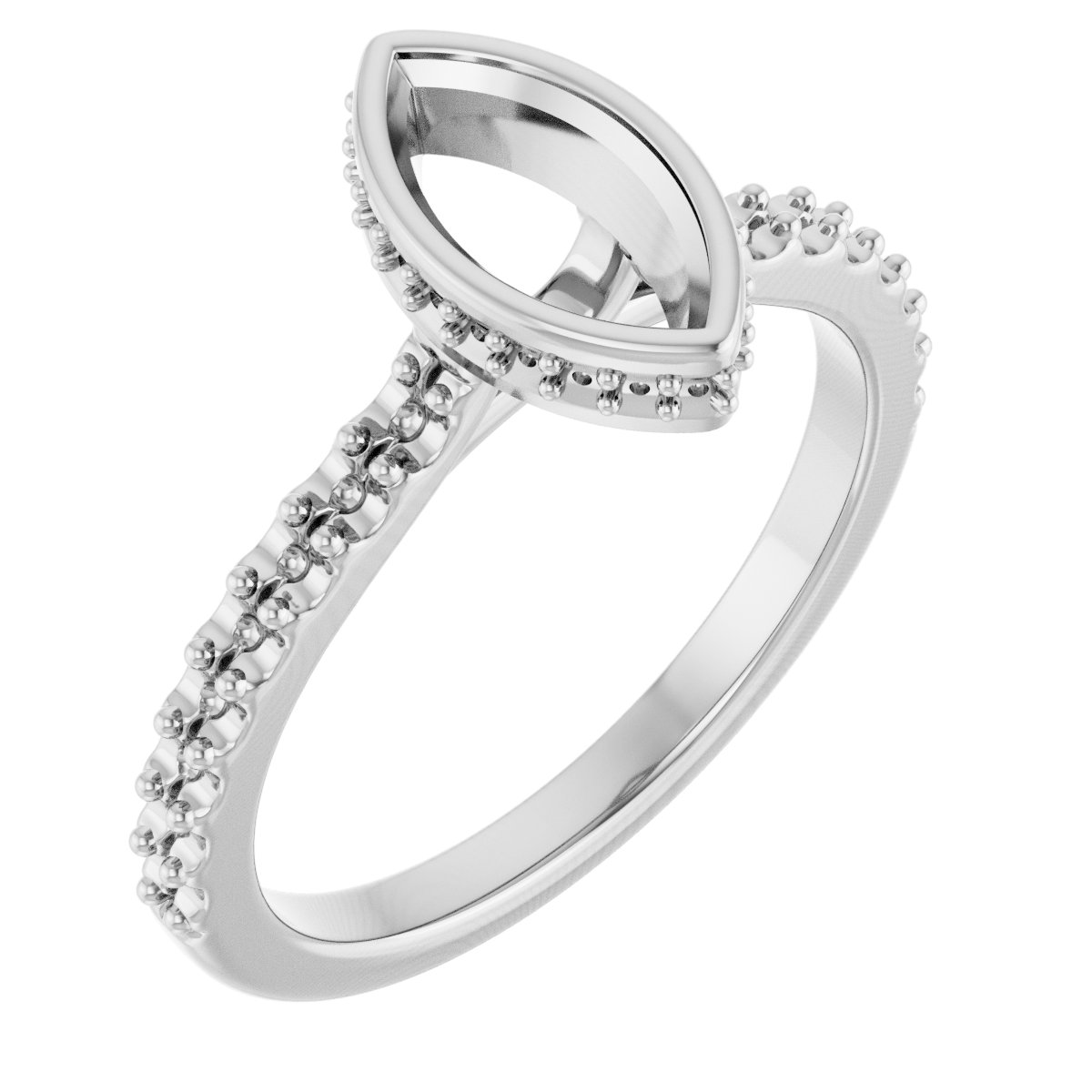 Hidden Halo-Style Engagement Ring