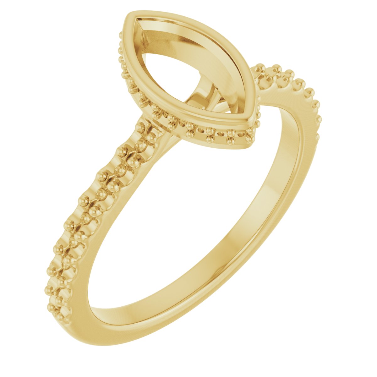 Hidden Halo-Style Engagement Ring