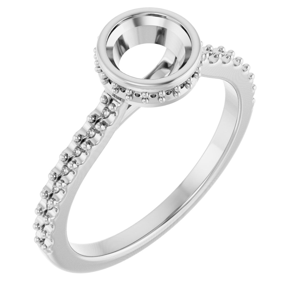 Hidden Halo-Style Engagement Ring