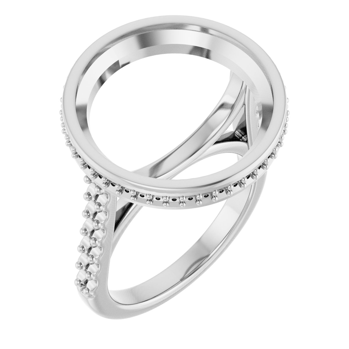 Hidden Halo-Style Engagement Ring