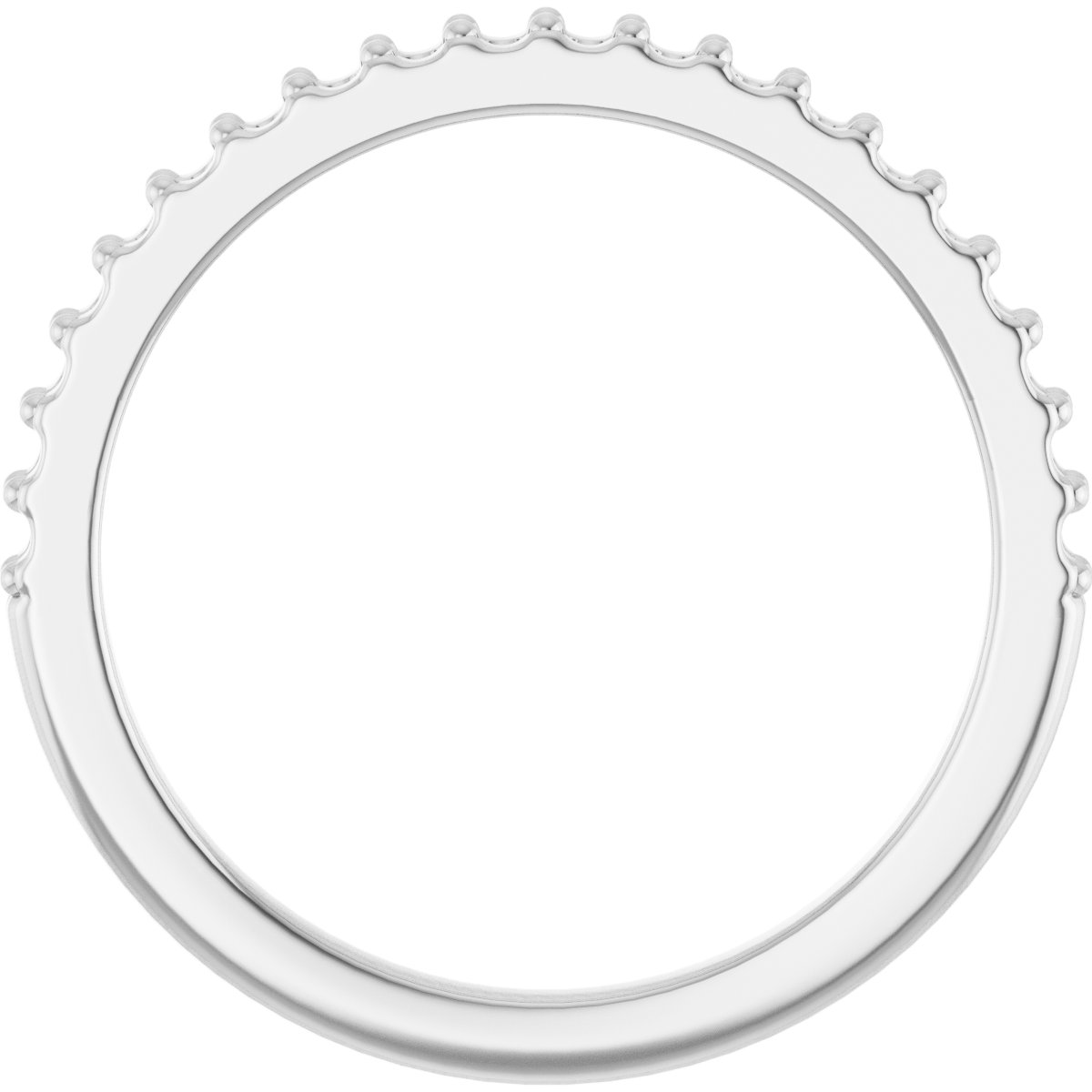 Band Mounting for 9.5x5 mm Marquise Ring view 2