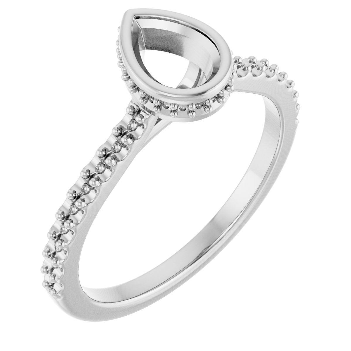 Hidden Halo-Style Engagement Ring