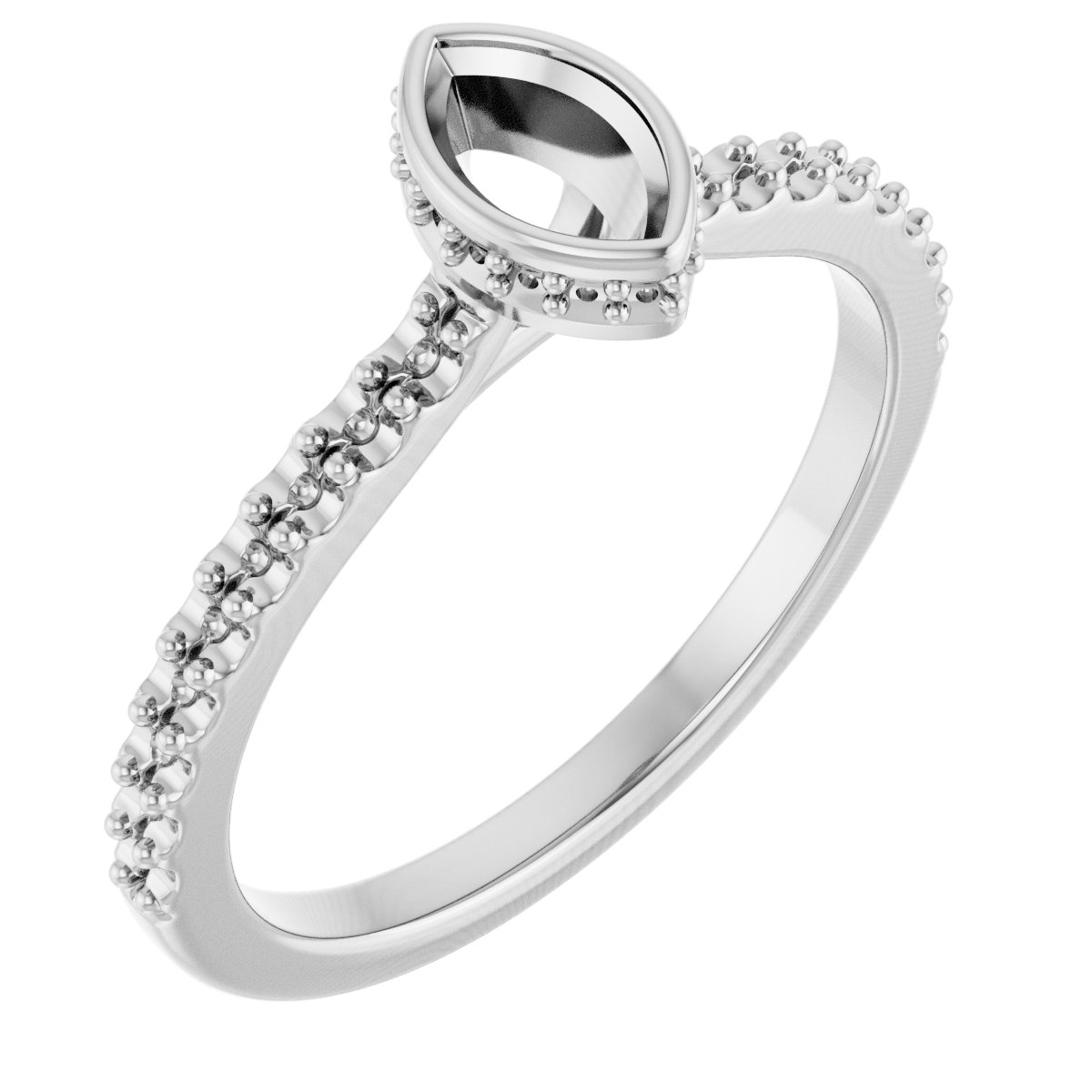 Hidden Halo-Style Engagement Ring
