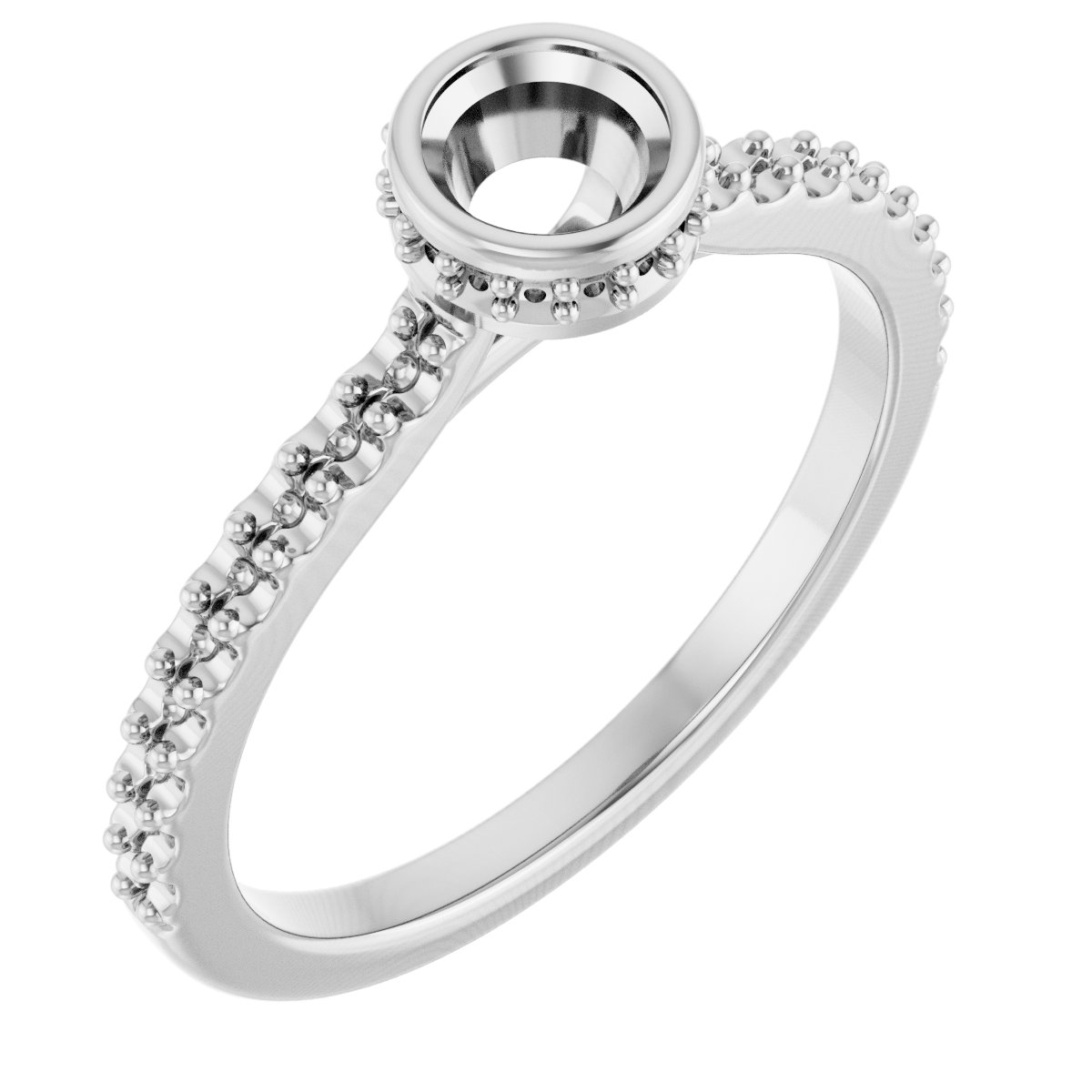 Hidden Halo-Style Engagement Ring