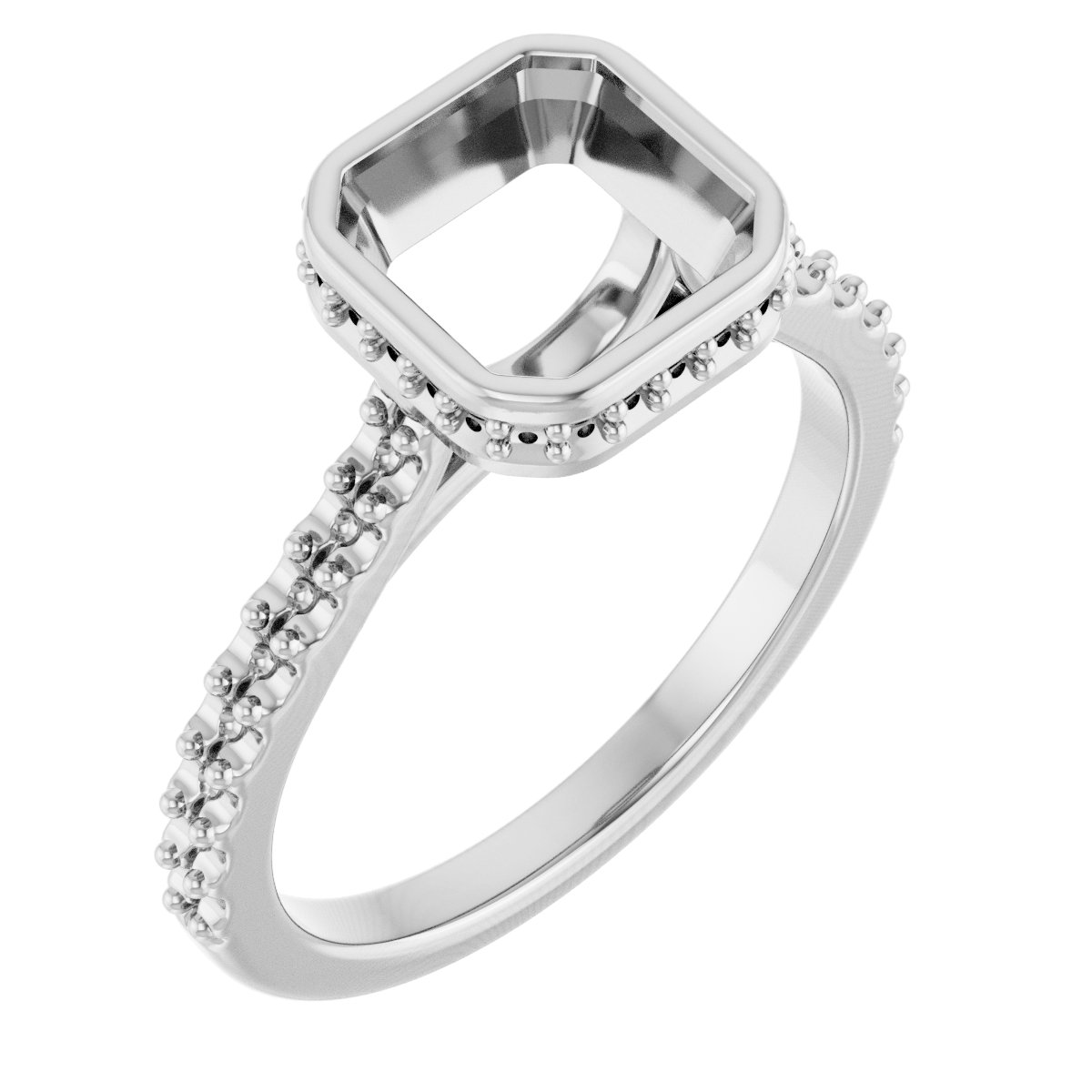 Hidden Halo-Style Engagement Ring