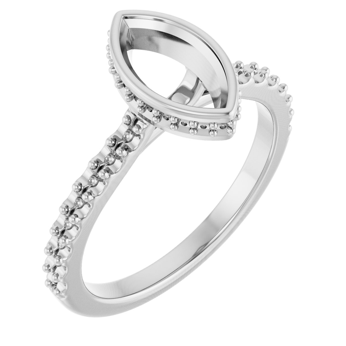 Hidden Halo-Style Engagement Ring