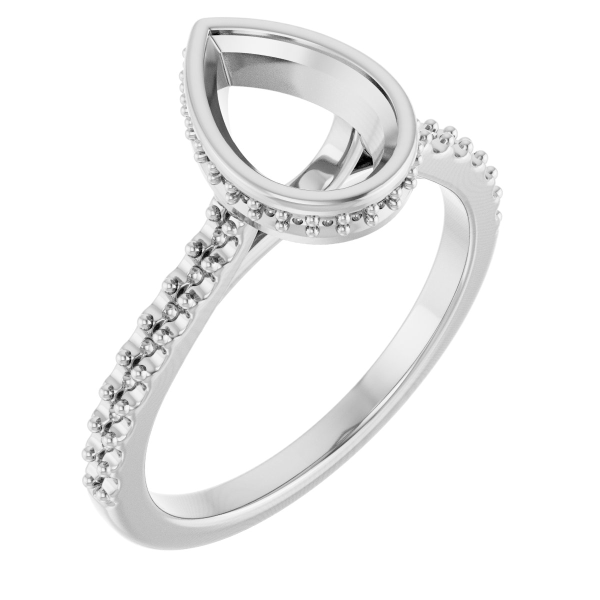 Hidden Halo-Style Engagement Ring