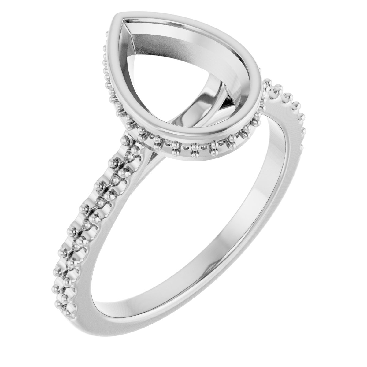 Hidden Halo-Style Engagement Ring
