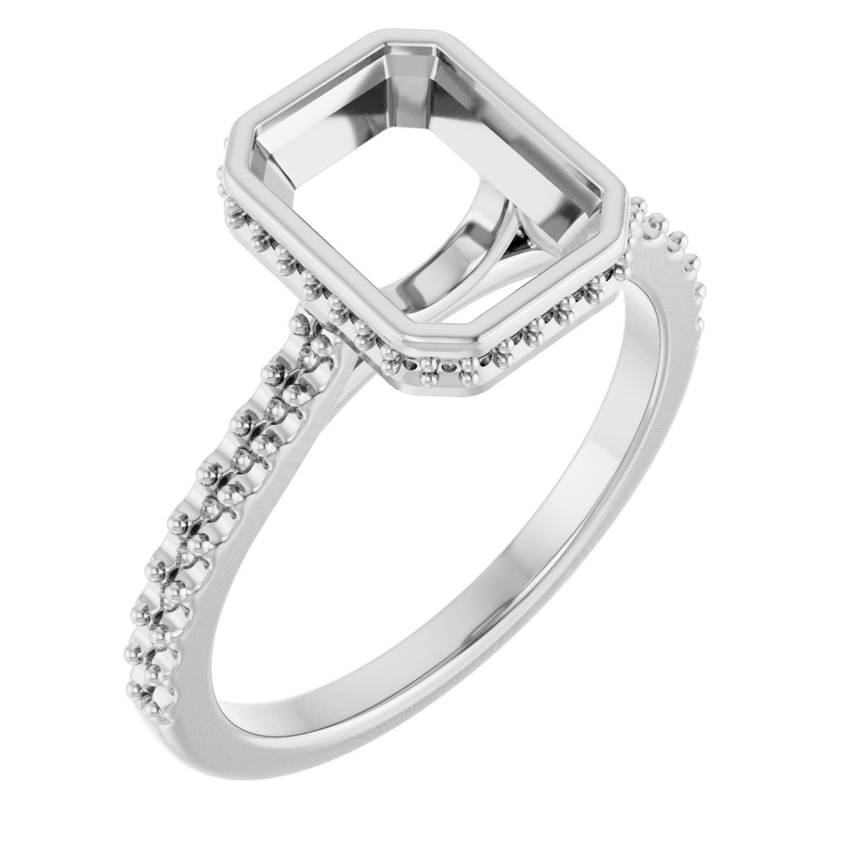 Hidden Halo-Style Engagement Ring