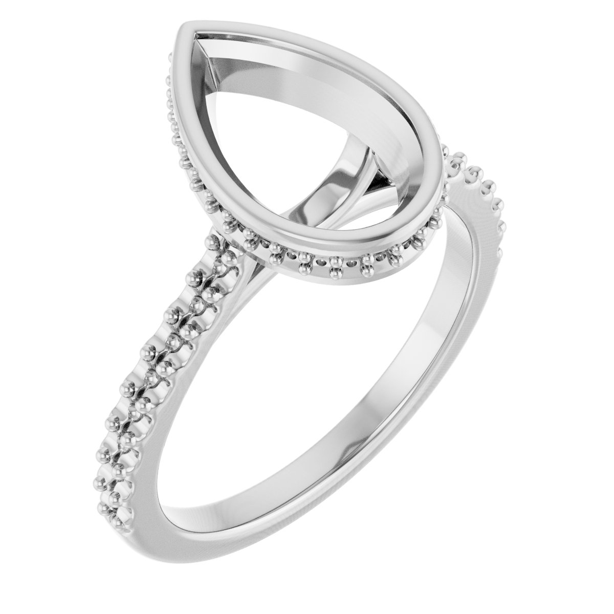 Hidden Halo-Style Engagement Ring