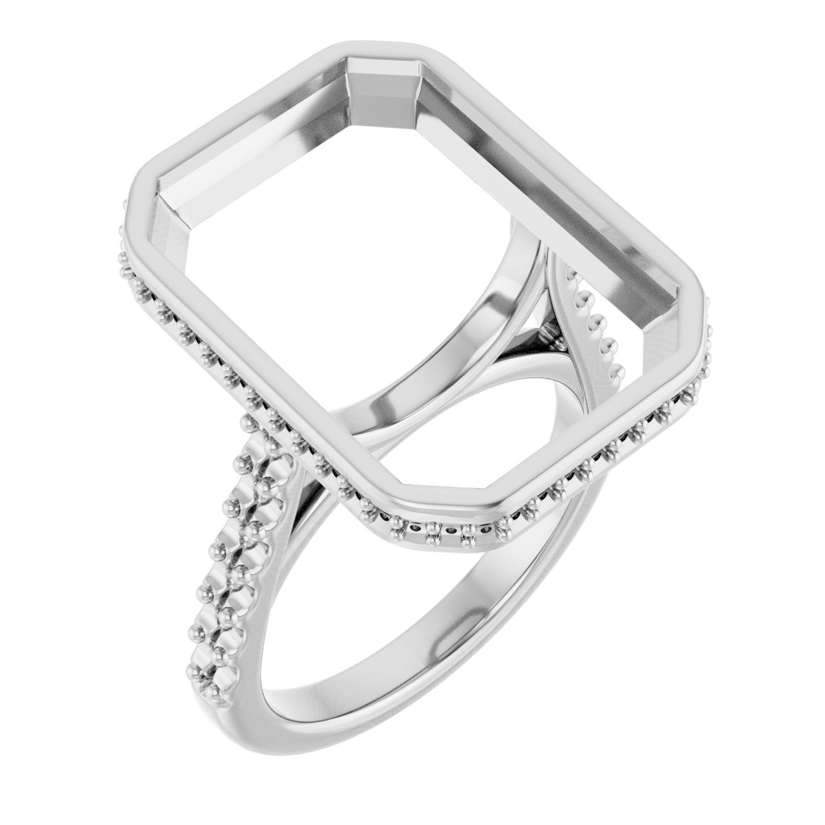 Hidden Halo-Style Engagement Ring