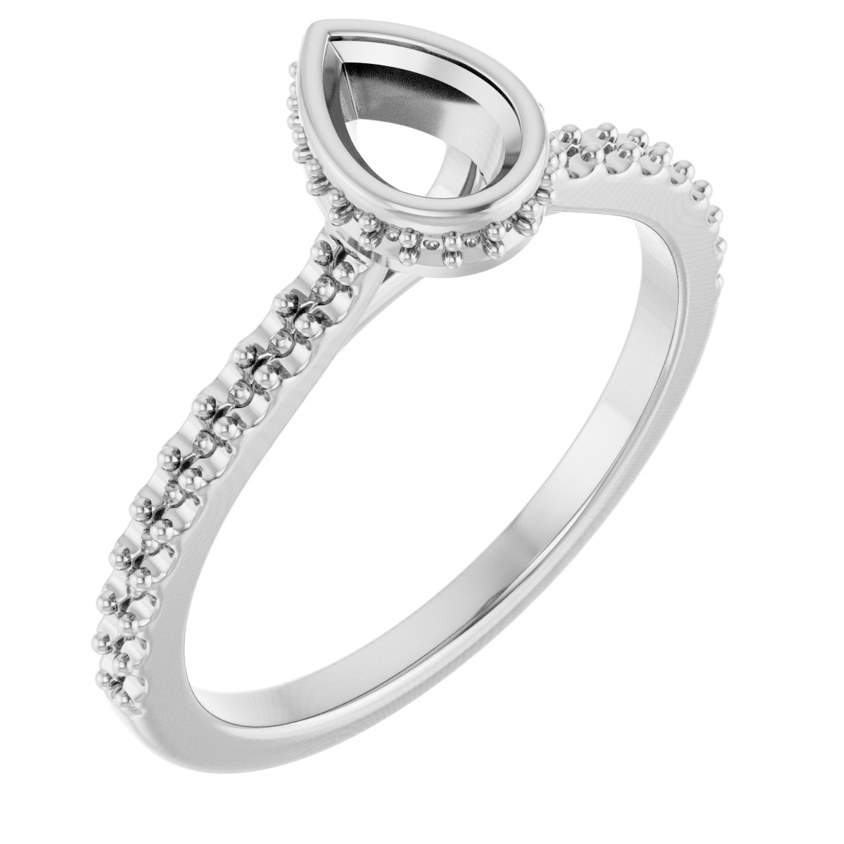 Hidden Halo-Style Engagement Ring