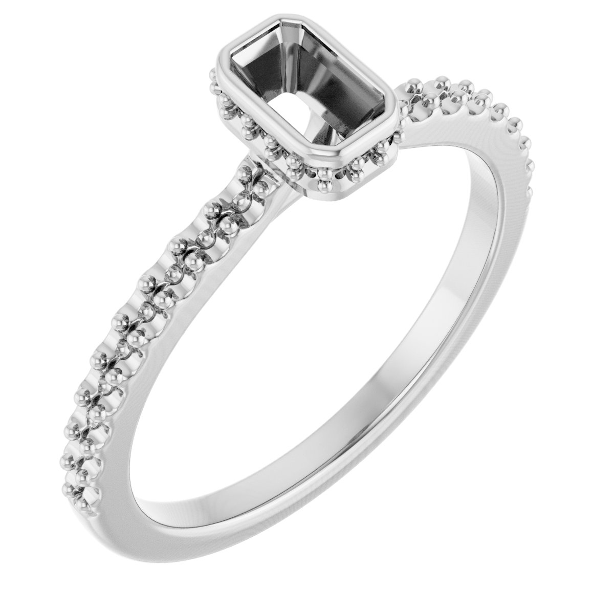 Hidden Halo-Style Engagement Ring
